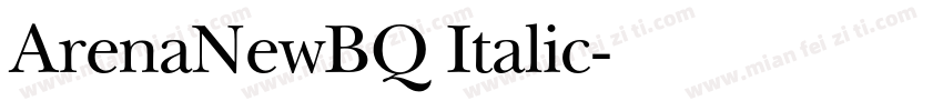 ArenaNewBQ Italic字体转换